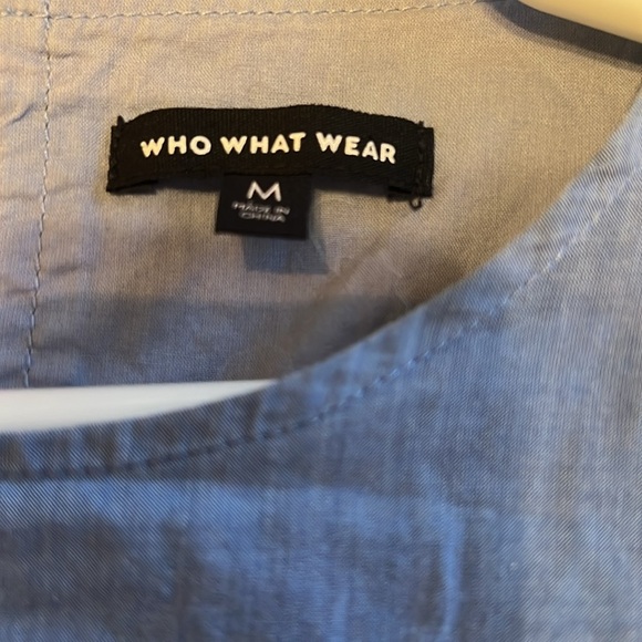 Who What When -Blue Jean light  Chambray Shift Dress 
Womens Size M -Oversized - Picture 4 of 6